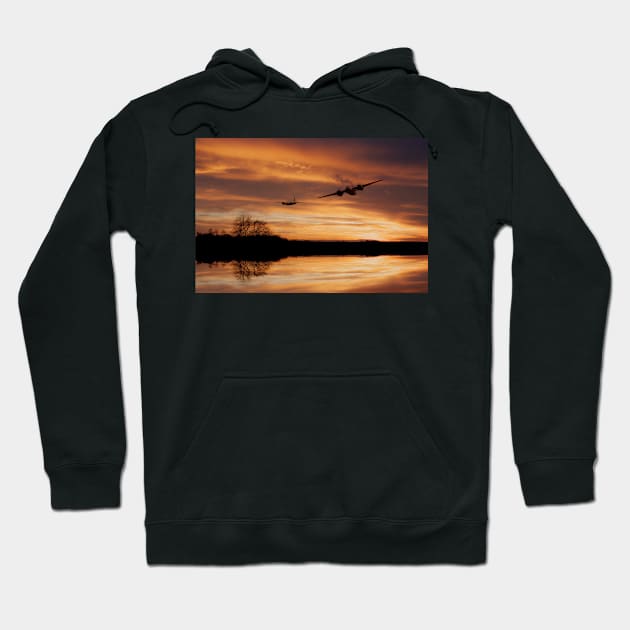 Sunset Marauders Hoodie by aviationart